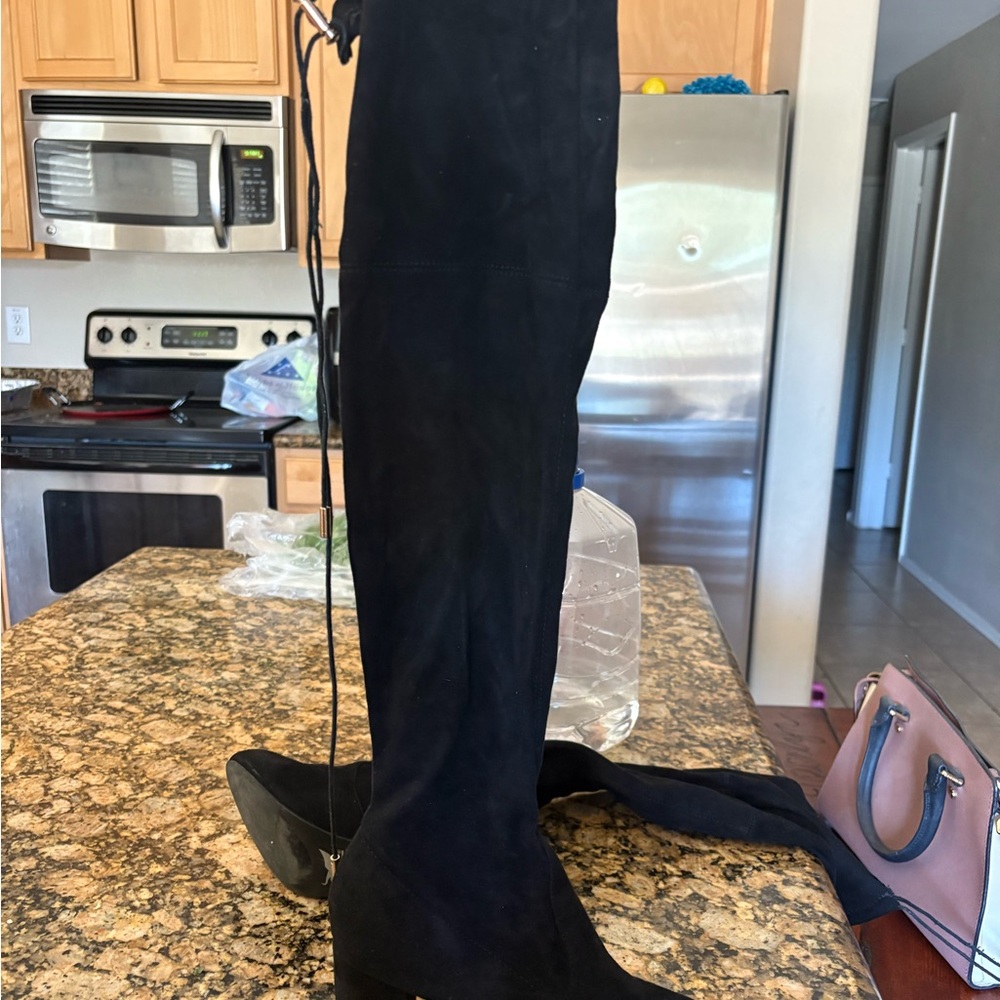 Shiekh Black Over-the-Knee Boots
